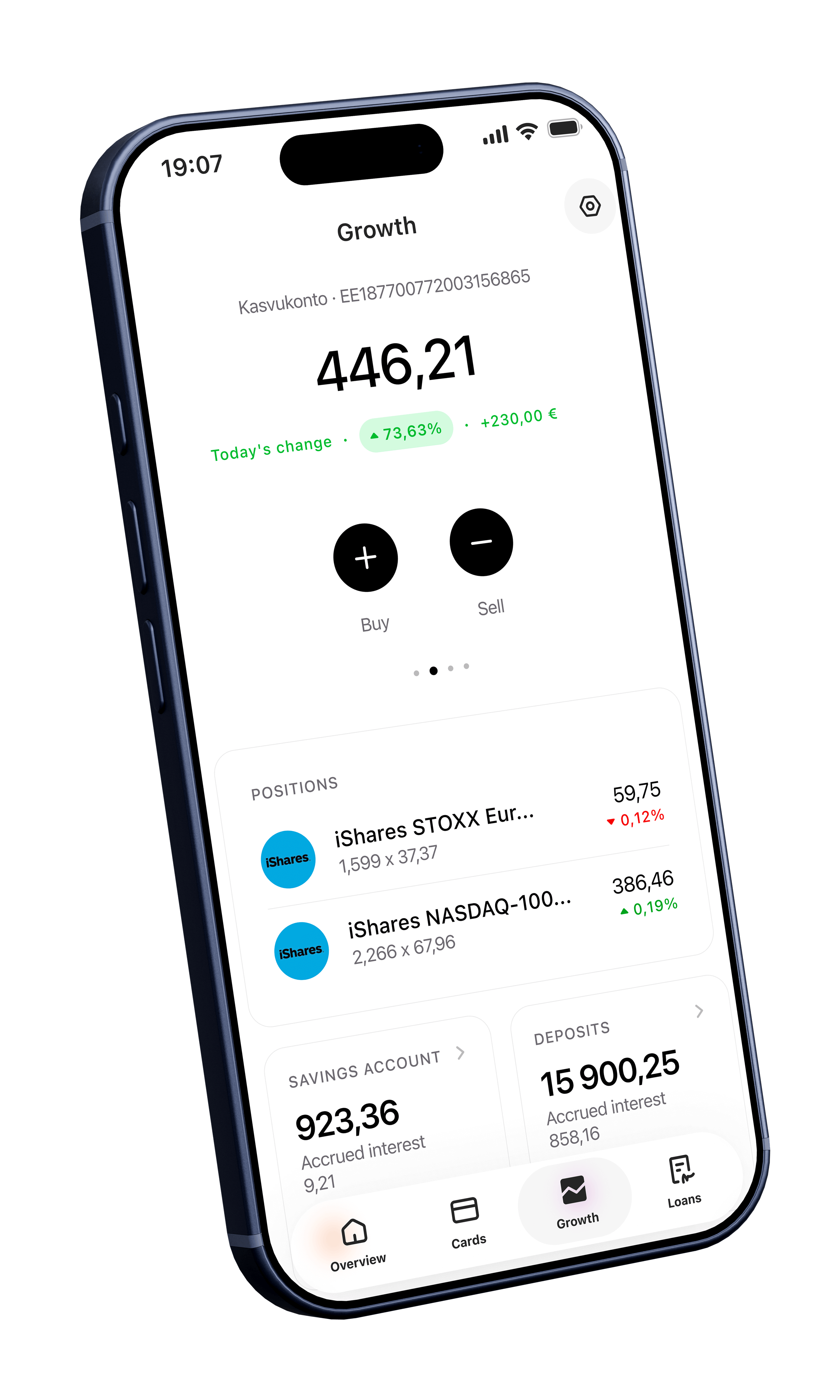 New LHV mobile app assets